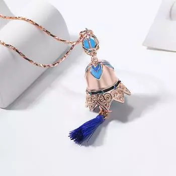 Игра Genshin Impact Scaramouche, ожерелье для косплея, странник, баллада, унисекс, куникузуши, маленький колокольчик, кулон, ювелирные аксессуары