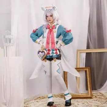 Игра Genshin Impact Sigewinne Косплей Костюм Полный Комплект Хэллоуин Костюм Sigewinne Косплей Платье Униформа Наряд Женщины XS