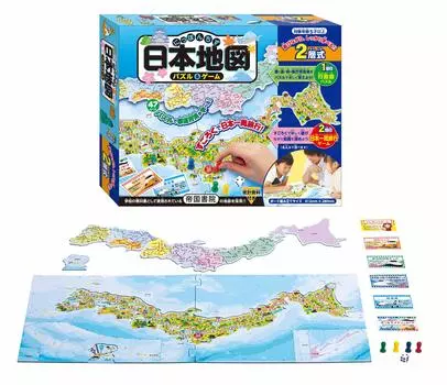 Игра-головоломка «Ханаяма» Карта Японии 2 слоя Тип и