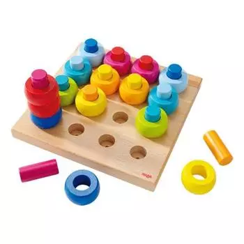 Игра Haba Rainbow Pegging Game, разноцветные игрушки, корейские детские товары