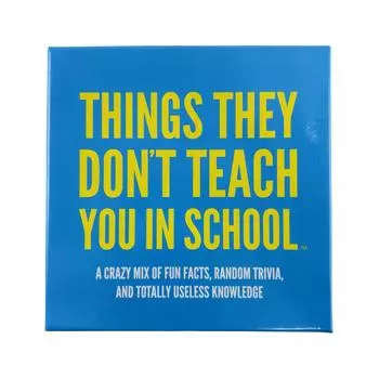 Игра Hygge Я должен был знать, что игровые карточки Trivia Green Board Deck То, чему вас не учат в школе