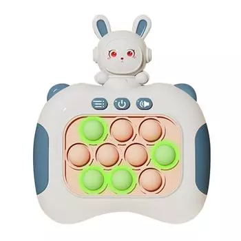 Игра-игрушка Quick Push Bubbles, обучающая декомпрессионная светящаяся головоломка для взрослых и детей синий