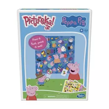 Игра-картинка «Свинка Пеппа» от Hasbro Gaming Junior. Веселая настольная игра для дошкольников от 4 лет и старше. Умение читать не требуется. Pictureka!