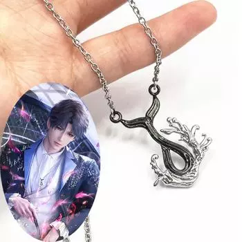 Игра Love and deepsapce Rafayel, ожерелье для косплея, цепочка унисекс, колье, ювелирные изделия, кулон «рыбий хвост», аксессуар для костюма в стиле хип-поп, реквизит