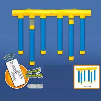 Игра-ловля падающих палочек, 3 скорости, регулируемая скорость реакции, координация движений рук и глаз, тренировка внимания, для детей и взрослых, обучающая игрушка-ловитель падающих палочек жёлтый