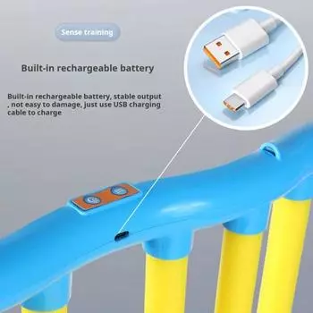 Игра-ловля падающих палочек, 3 уровня, регулируемая скорость реакции, тренировка координации рук и глаз, для детей и взрослых, образовательная соревновательная игра-ловля брусьев синий