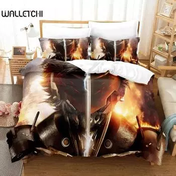 Игра Metal Gear Rising Revengeance Постельное белье Пододеяльник Постельный комплект Одеяло Чехол Наволочка Одеяло King Queen Size Мальчики Взрослые 70x133cm 2pcs