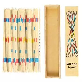 Игра Микадо Палочки Детская Развивающая Настольная Игра Мальчик Собирает Маленькие Палочки Ностальгическое Веселье Интерактивная Игрушка для Родителей и Детей Деревянные Палочки