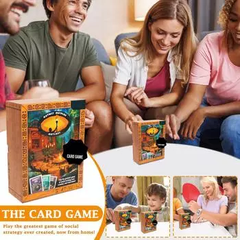 Игра на бумажных картах. Подходит для семейных посиделок с детьми от 8 лет и старше. От 3 до 6 игроков. Очень подходит для взрослых, подростков и детей. One Size оранжевый