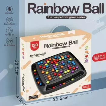 Игра на выбывание «Радужный шар» с отражением Игра на выбывание «Радужный шар» с 120 шарами One Size