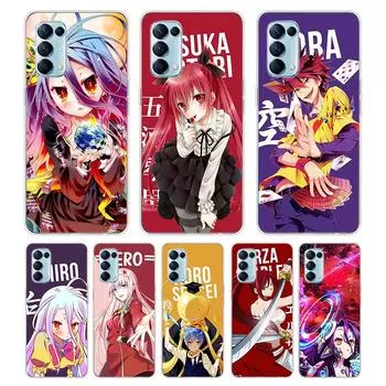 Игра No Life аниме для OPPO Reno7 SE 6 5 ZF 4G 5G Find X2 X3 Neo Lite Pro Plus прозрачный мягкий чехол для телефона Coque OPPO Reno5 F 4G