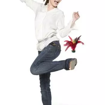 Игра «Пинающий волан» с защитой от ударов, износостойкая портативная забавная игра для взрослых