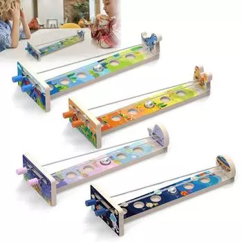 Игра «Поймай Луну» Деревянная настольная игра с металлическим шаром и стержнями, балансирующая настольная игра для детей и взрослых