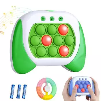 Игра Push Pop, электрическая игрушка Pop It, светящаяся, сжимающая, со звуком, игра Push Pop Bubbles, игрушка для снятия стресса при аутизме, тренировка концентрации пальцев для мальчиков