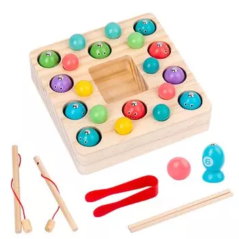 Игра «Рыбалка» 3 в 1 Монтессори Расчет чисел Обучающая игрушка Руководство по обучению Проверено Министерством труда и социального обеспечения Стандарты безопасности Польши