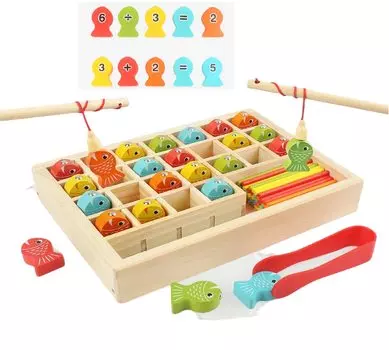 Игра «Рыбалка» Монтессори Расчет Цифры Обучающая игрушка Руководство Обучение Проверено Министерством труда и социального обеспечения Стандарты безопасности PL Страхование