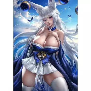 Игра с принтом KDA, фиолетовый Акали, обнаженная сексуальная девушка, художественный холст, постер для гостиной, спальни, дома, настенная картина 21cm30cm NoFrame