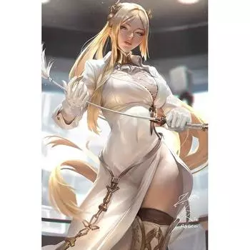 Игра с принтом, обувь на высоком каблуке, ниндзя, обнаженная сексуальная девушка, художественный холст, постер, дюйм, гостиная, спальня, домашняя настенная картина 21cm30cm NoFrame