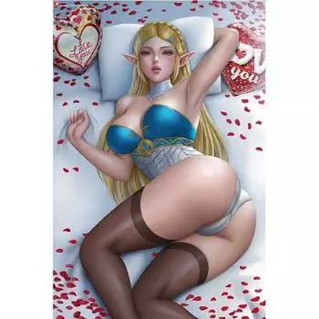 Игра с принтом «Синий воин», обнаженная сексуальная девушка, художественный холст, постер для гостиной, спальни, домашний декор, настенная картина 21cm30cm NoFrame