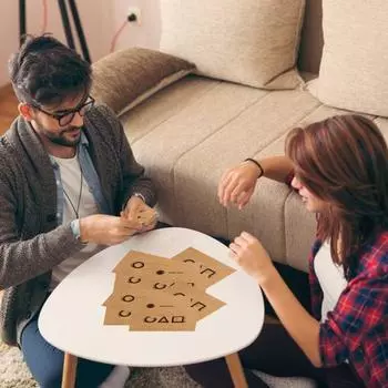 Игра Squid Party Invitation Card Square Triangle Circle Competitive Card Game Cosplay Anime Survival Themed Game Halloween New Year Birthday 10pcs