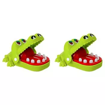 Игра «Стоматолог с крокодиловыми зубами» — классическая игрушка из АБС-пластика, вытягивающая зубы вручную (желтый) ?