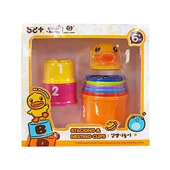Игра-стопка стаканчиков Bandi B Duck, разноцветные, 1 набор, корейские детские товары