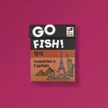 Игра в английские слова, Go Fish English Countrys & Capitals, популярная корейская образовательная игра