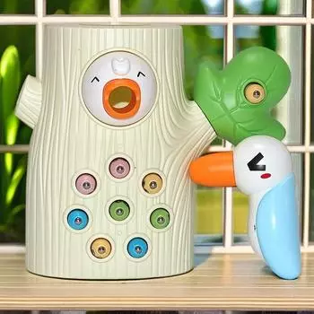 Игра в дятла, Магнитная рыбалка, Ловля насекомых птицами, Кормление, Тренировка координации рук и глаз, Взаимодействие родителей и детей, Детские игрушки Official Standard