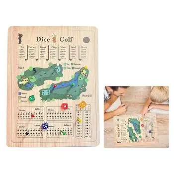 Игра в гольф с костями, настольная игра в гольф, настольная игра в гольф с костями, настольная игра в гольф с деревянными костями, увлекательная и сложная игра в гольф с костями