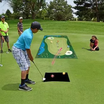 Игра в гольф в помещении, забавное учебное оборудование для гольфа, спутник в путешествии, удобное хранение, интерактивные игрушки для родителей и детей на открытом воздухе
