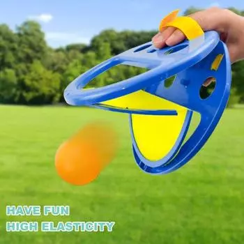 Игра в карманный мяч с ракеткой и двумя мячами Игра в мяч «Подбрасывай и лови» синий