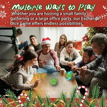Игра в кости для обмена рождественскими подарками, креативные веселые рождественские подарки, фестивали, вечеринки, игры, подходящие для друзей, семейная рождественская игра