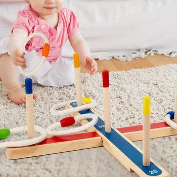 Игра в метание колец для детей, развлечения в помещении и на открытом воздухе, подарки, деревенские спортивные игрушки, крючок для заднего двора