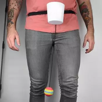 Игра в мяч Swing с нейлоновым поясом, чашка для снятия стресса, для взрослых, семейный вечер, качели с пенопластовым мячом, выездная девичник, выпивка, интерактивная игра Sets