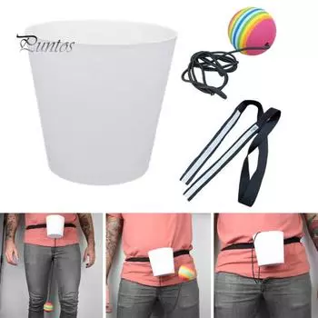 Игра в мяч Swing с нейлоновым поясом, чашка для снятия стресса, для взрослых, семейный вечер, качели с пенопластовым мячом, выездная девичник, выпивка, интерактивная игра Sets