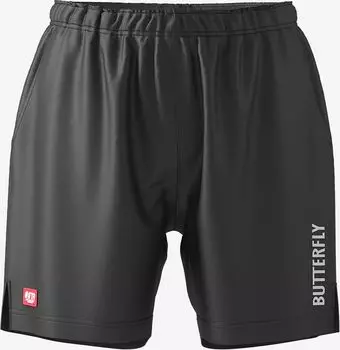 Игра в настольный теннис Быстрая JTTA Официально L [Бабочка] Брюки, Полудлинные брюки, Впитывающие, Сушащиеся, Эластичные, Одобренные, 52280, Черные, чёрный