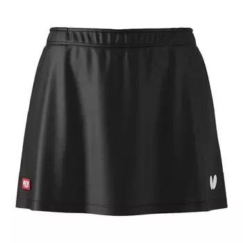 Игра в настольный теннис Rinoa Quick JTTA Officially M [Бабочка] Юбка, Юбка, Впитывающая, Сушащая, Эластичная, Одобренная, 52219, Женская, Черная, чёрный