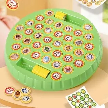 Игра в шахматы для детей Memory Flip для 2 игроков, животные, транспортные средства, фрукты, карьера, шахматы, настольная игра, тренировка внимания, развивающая память для малышей, игрушка A