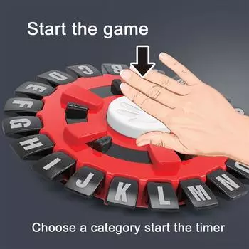 Игра в слова «Быстрый ритм» Быстрая семейная настольная игра Головоломки с быстрым мышлением и нажатием букв Обучающая игра для всех возрастов красный