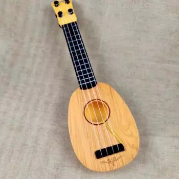 Играемая детская имитация гитары Yukrili ноты для начинающих игрушечный инструмент подарок 12 лет+ one size жёлтый