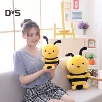 Играй с тобой, мультяшная пчела, животное, плюшевая кукла, детская игрушка, домашний диван, украшение для автомобиля 20cm