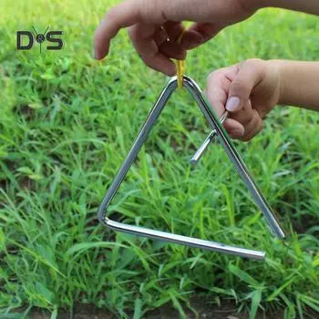 Играйте с вами, дети, треугольный стальной ударный музыкальный инструмент, обучающая игрушка для детей 6 #