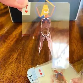 Игральные карты Анатомия человека Колода Тело Смешные Прозрачные Игральные карты Анатомия человека Настольная Игра Магическая Игра для Вечеринки