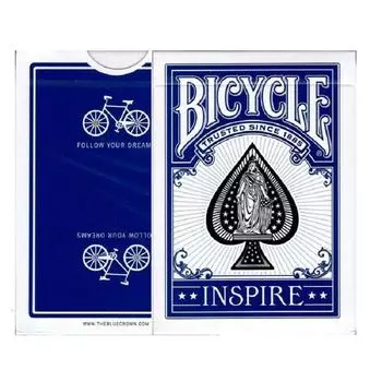 Игральные карты Bicycle Blue Inspire Карточные игры с маркированной колодой Волшебные трюки для фокусника