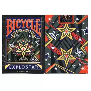 Игральные карты Bicycle Explostar, карточные игры Star Deck, магические трюки для фокусника