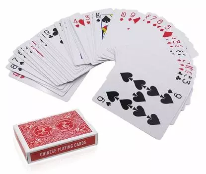 Игральные карты Икасама Вы можете узнать цифры по рисунку на обороте. Волшебные игральные карты. Азартные игры. Маг. Маг. Иллюзия. Заклинание. Магия. красный