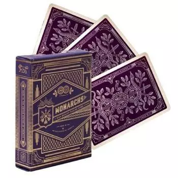 Игральные карты Theory11 Purple Monarch USPCC Bicycle Monarchs, колода, карточные игры, магические трюки
