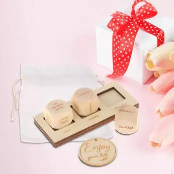 Игральные кости для свидания и мешочка для хранения, уникальный подарок на годовщину, решение о еде для подруги-жены