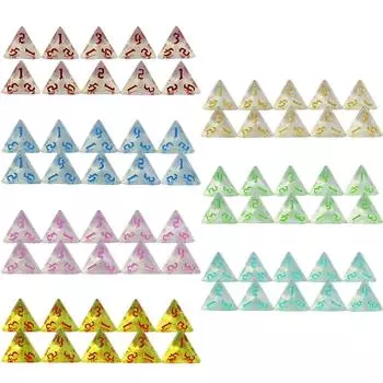 Игральные кости DND 10 шт., многогранные игральные кости D4 для настольной игры DND RPG Running Team, реквизит красный