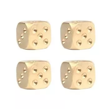Игральные кости Flow Luxurious Brass Dice Bourgeois Brumable 13 мм x 4 шт., популярная корейская игра